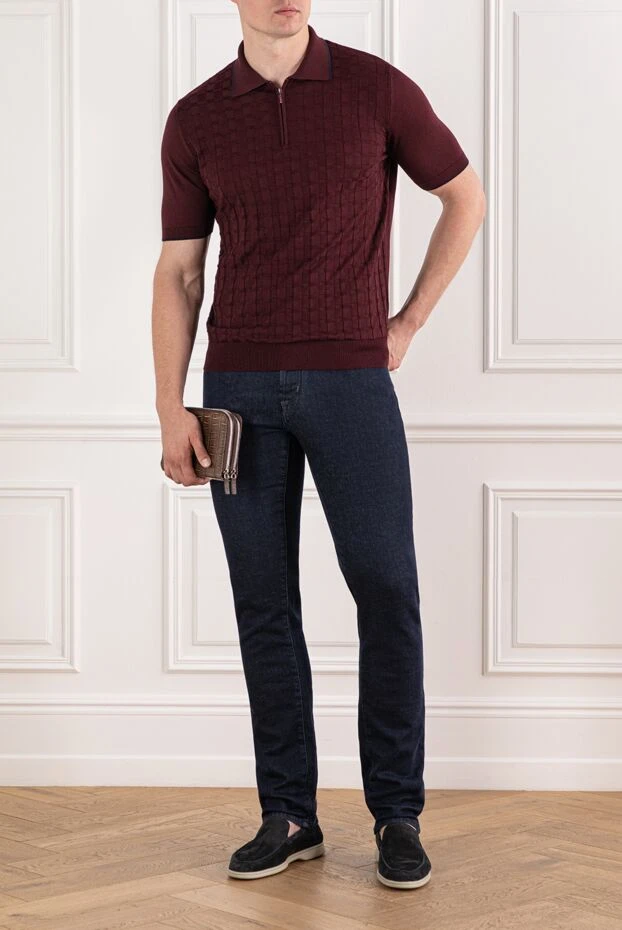 Қалың джинсыдан жасалған әмбебап киімді ерлер джинсы - фото 2