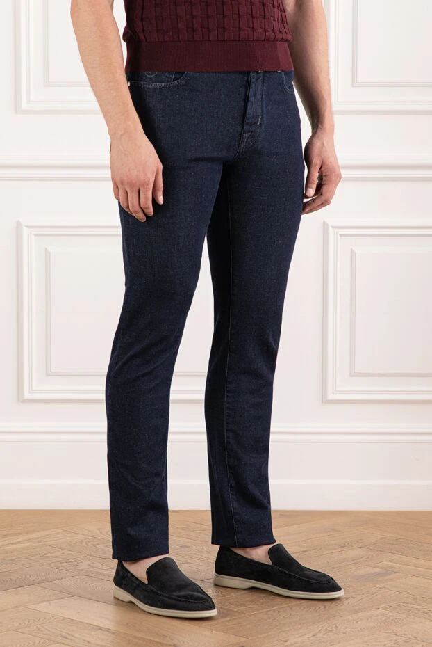Jacob Cohen мужские джинсы из плотного денима с универсальной посадкой 190195 - фото 3