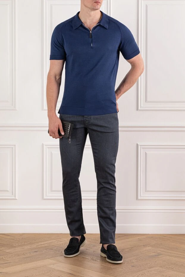 Jacob Cohen джинсы мужские хлопковые серые для повседневного стиля 190198 - фото 2