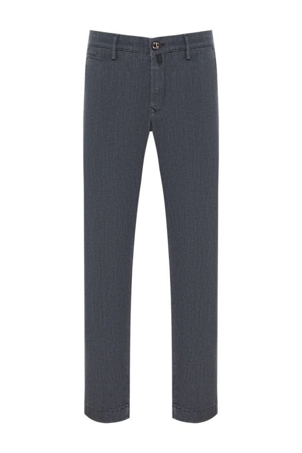 Jacob Cohen men's grey jeans made of thick denim with a strict fit 190199 - photo 1