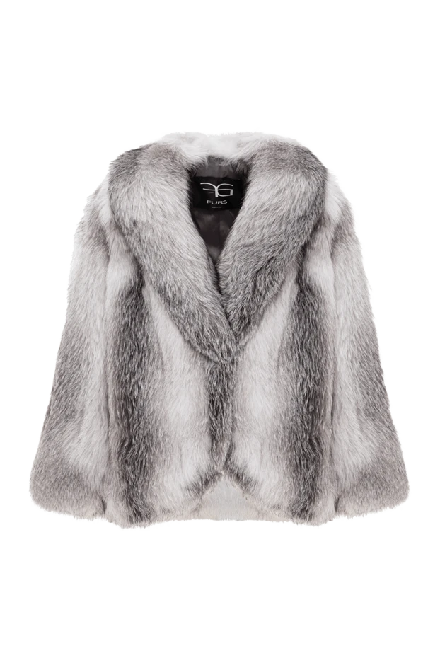 Жұмсақ құрылымды және сұр жылтыры бар әйелдердің түлкі жүні
- фото 1