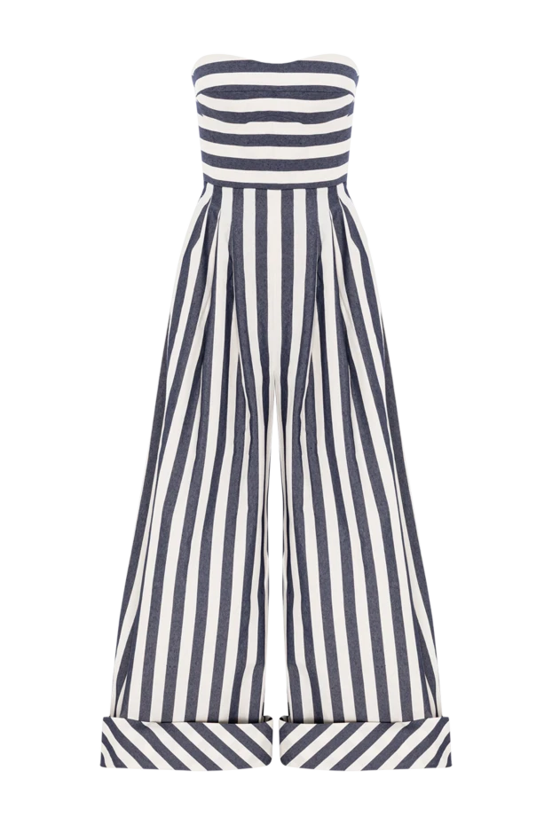 Комбинезон женский в полоску без бретелей хлопковый - фото 1