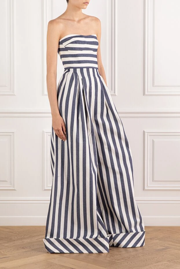 Fleur de Paris комбинезон женский в полоску без бретелей хлопковый 190203 - фото 3