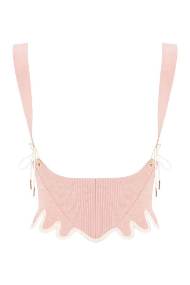 Бедерлі құрылымды және найзағайлы қызғылт корсет
- фото 1