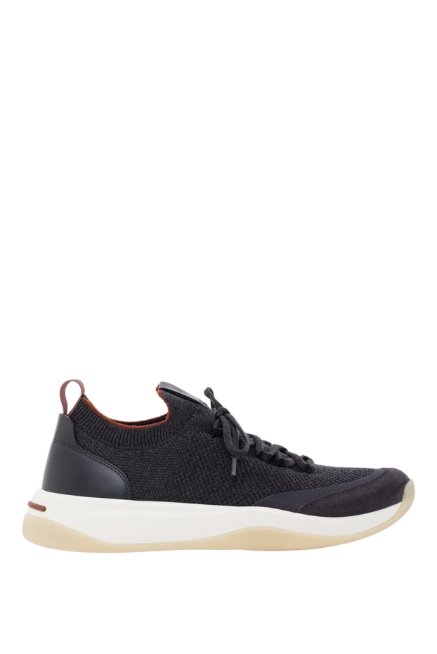 Loro Piana sneakers 410 lp wool knit with suede on the toe gray 190217 - photo 1