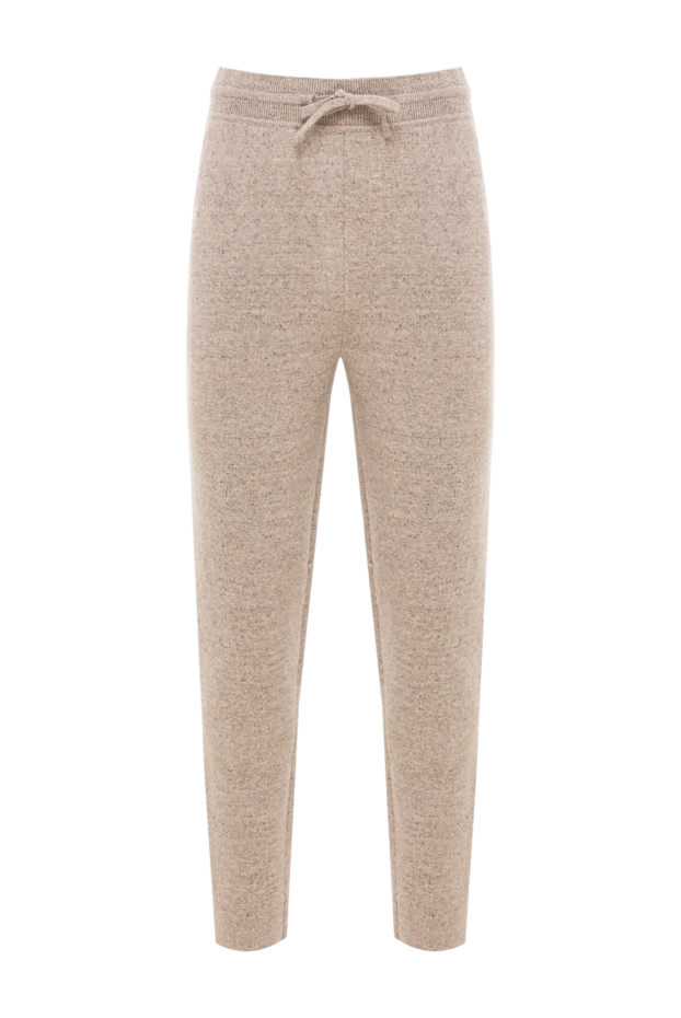 Loro Piana beige linen and cashmere blend drawstring sweatpants 190224 - photo 1