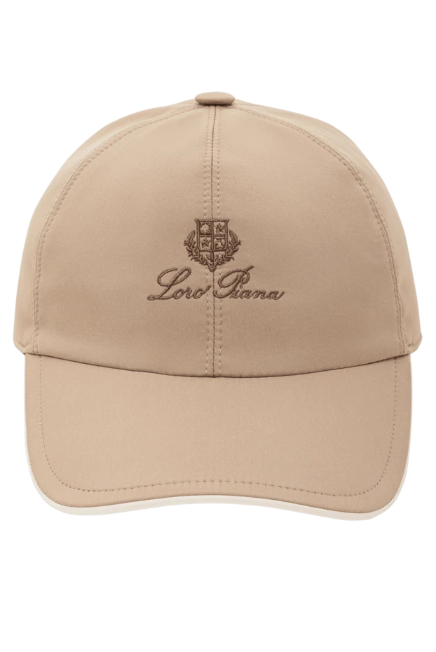 Бежевая бейсболка из шести сегментов из микрофибры Wind - фото 1