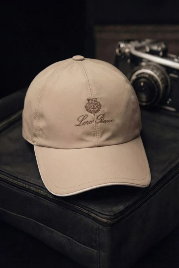 Бежевая бейсболка из шести сегментов из микрофибры Wind - фото 2