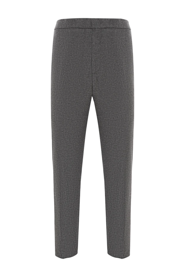 Loro Piana jarno men's gray cotton gabardine trousers classic 190233 - photo 1