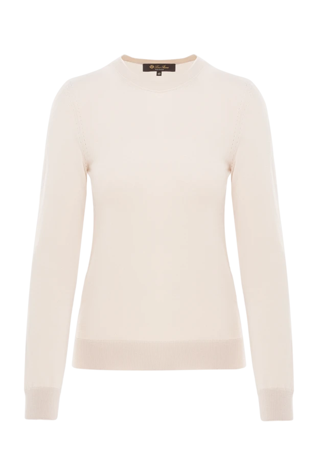 Бежевый Piuma мойынға арналған секіргіш ең жақсы және жұмсақ кашемирден жасалған - фото 1