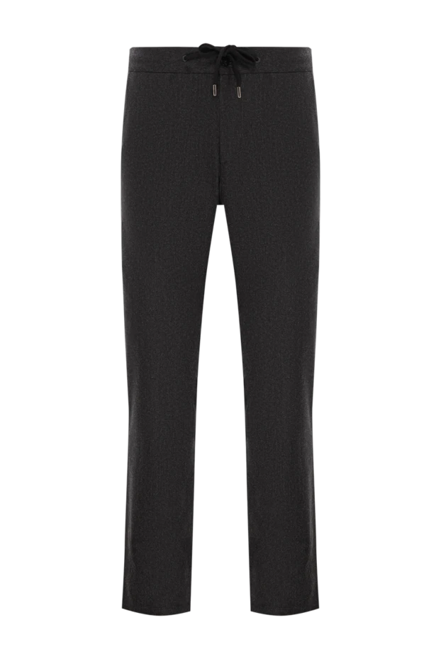 Брюки мужские тёплые шерстяные с кашемиром чёрного цвета
- фото 1