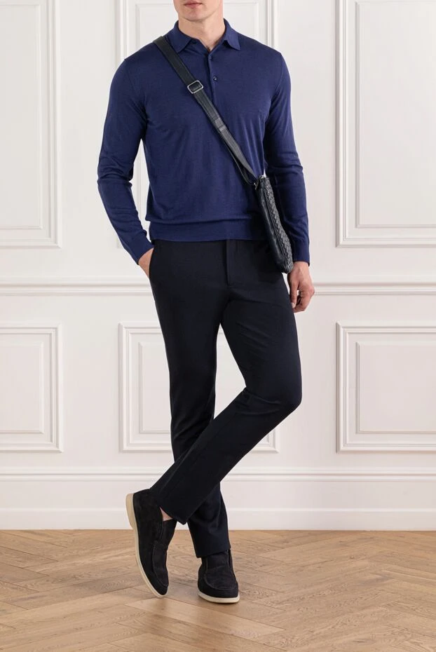 Cesare di Napoli ерлерге арналған көк түсті әмбебап шалбар 190354 - фото 2