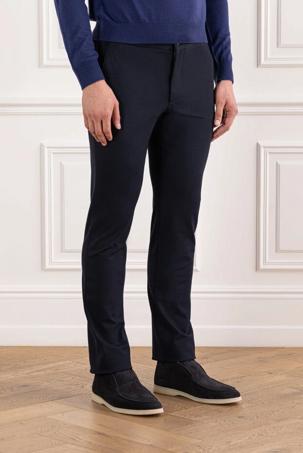 Cesare di Napoli ерлерге арналған көк түсті әмбебап шалбар 190354 - фото 3