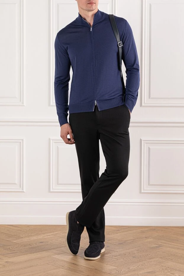 Cesare di Napoli ерлерге арналған көгілдір шалбар 190358 - фото 2