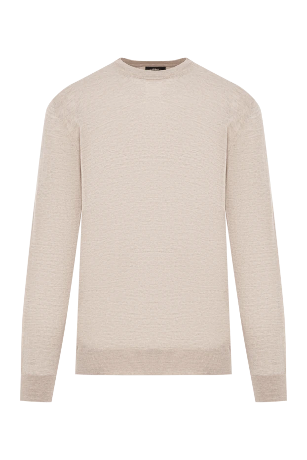 Бежевый түсті ерлер негізгі жүннен жасалған жылы секіргіш
- фото 1