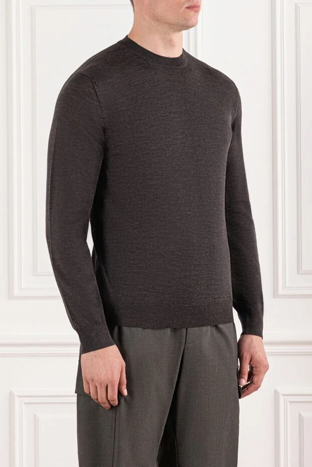 Cesare di Napoli кофе көлеңкесінде ұзын жеңі бар жүннен жасалған секіргіш 190432 - фото 3