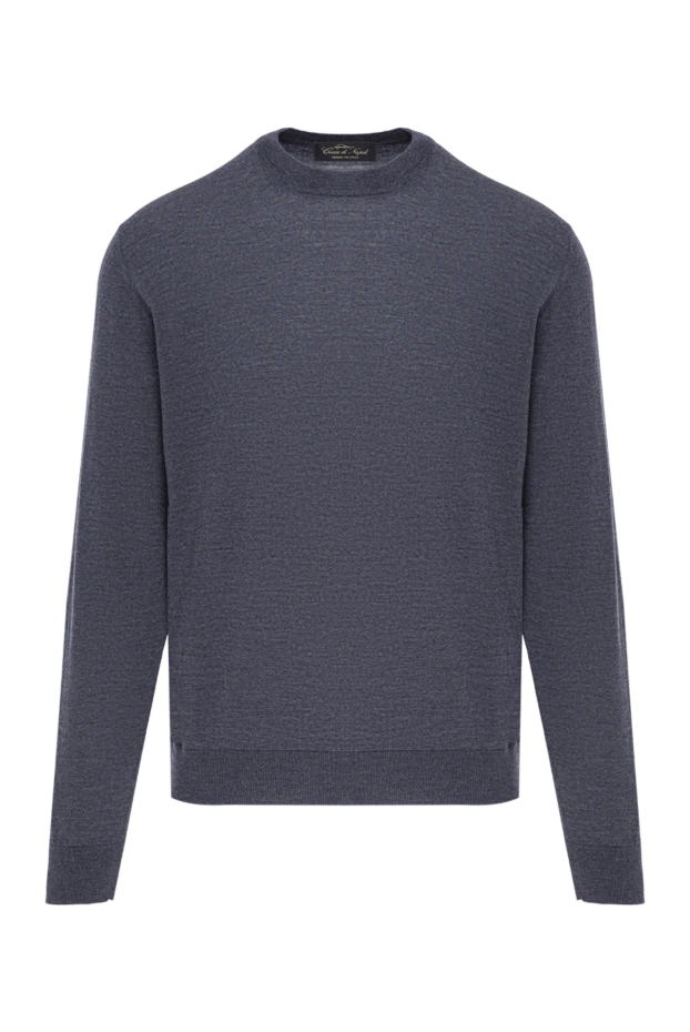 Lightweight wool jumper in a noble shade of blue - photo 1