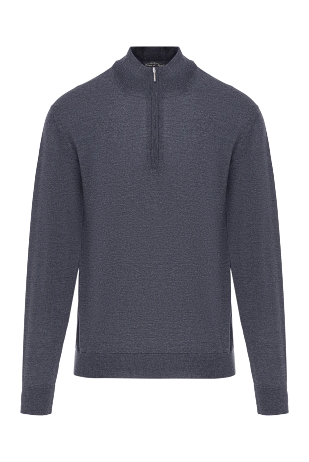 Ерлерге арналған сыдырмасы бар қара көк жүннен жасалған секіргіш - фото 1