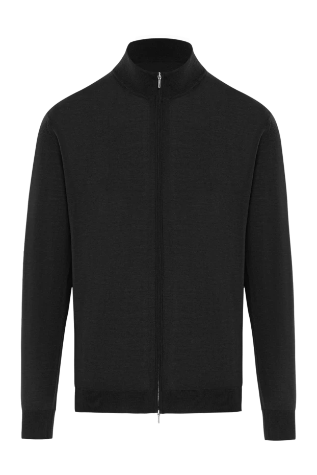 Сыдырма жүннен жасалған кардиган асыл бай қара - фото 1