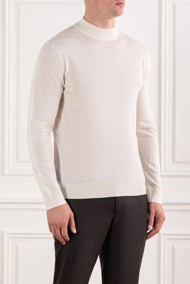 Cesare di Napoli milky wool long sleeve jumper 190459 - photo 3