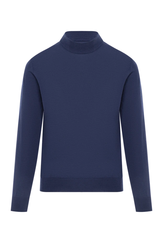 Қою көк жүннен тігілген жағасы бар секіргіш - фото 1