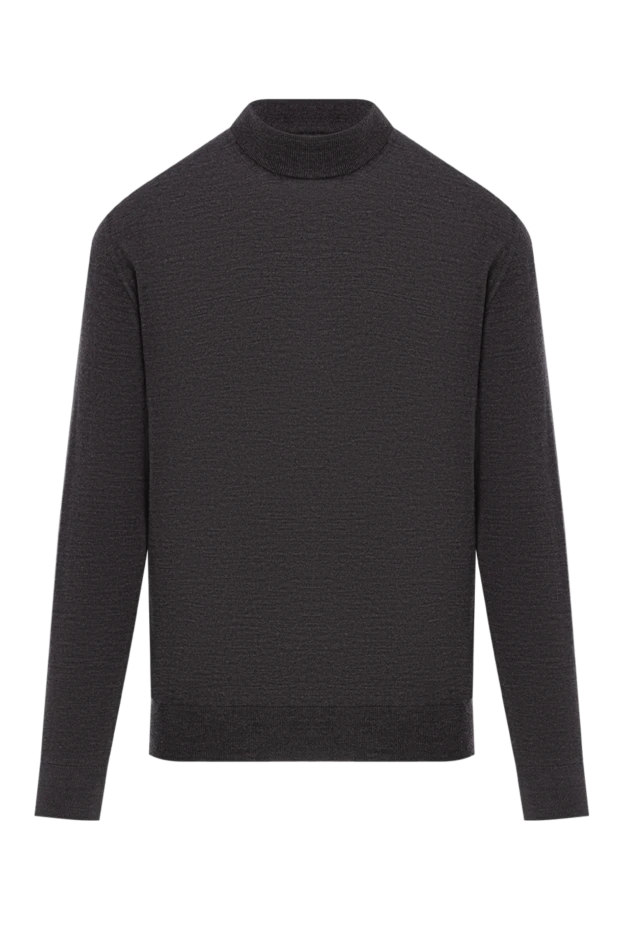 Қою сұр текстуралы тоқылған жүннен жасалған секіргіш - фото 1