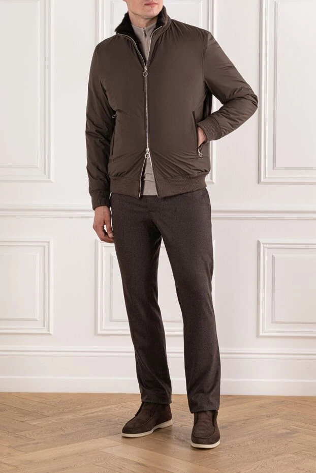 Seraphin куртка на молнии с меховой подкладкой и деталями из кожи крокодила
190476 - фото 2