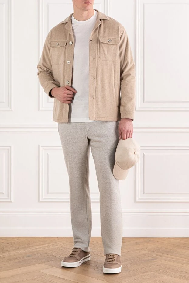 Enrico Mandelli knitted cashmere trousers with an adjustable waistband 190483 - photo 2