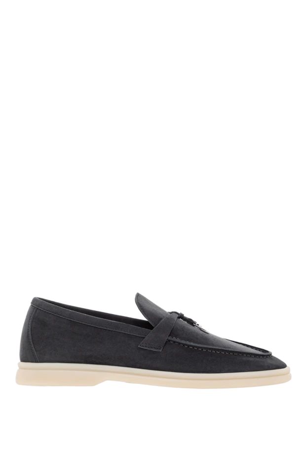 Прогулочные лоферы Summer Charms из замши женские синие - фото 1