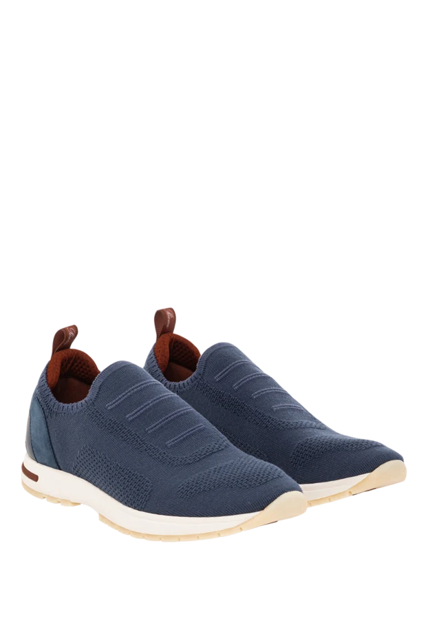 Loro Piana кроссовки-слипоны синие женские 360 lp flexy walk на ультралегкой подошве
 190489 - фото 3