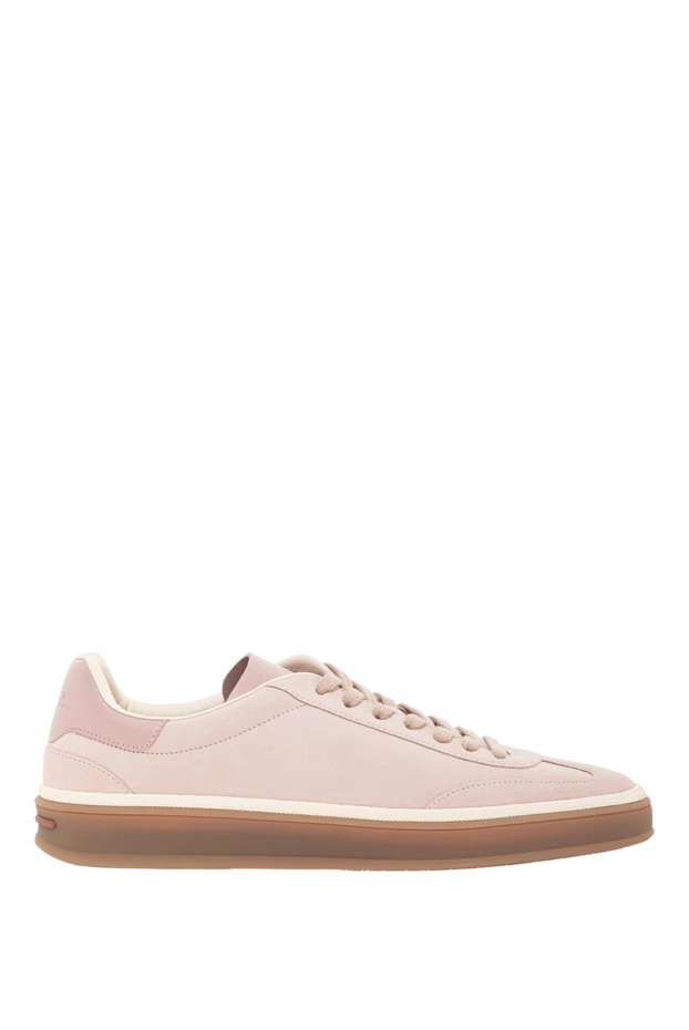 Women's Pink Ultra Low Profile Suede Tennis Shoes - photo 1