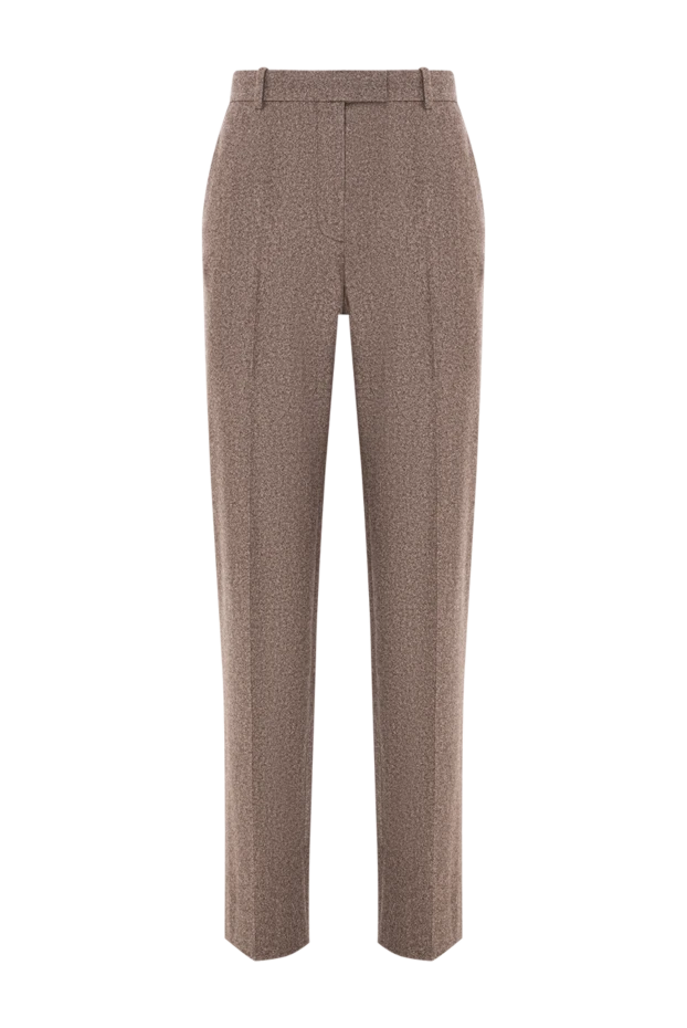 Davey Cashmere Flannel Trousers Womens Brown - photo 1