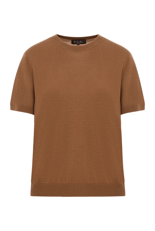 Women's short sleeve jumper made of wool, silk and cashmere - photo 1