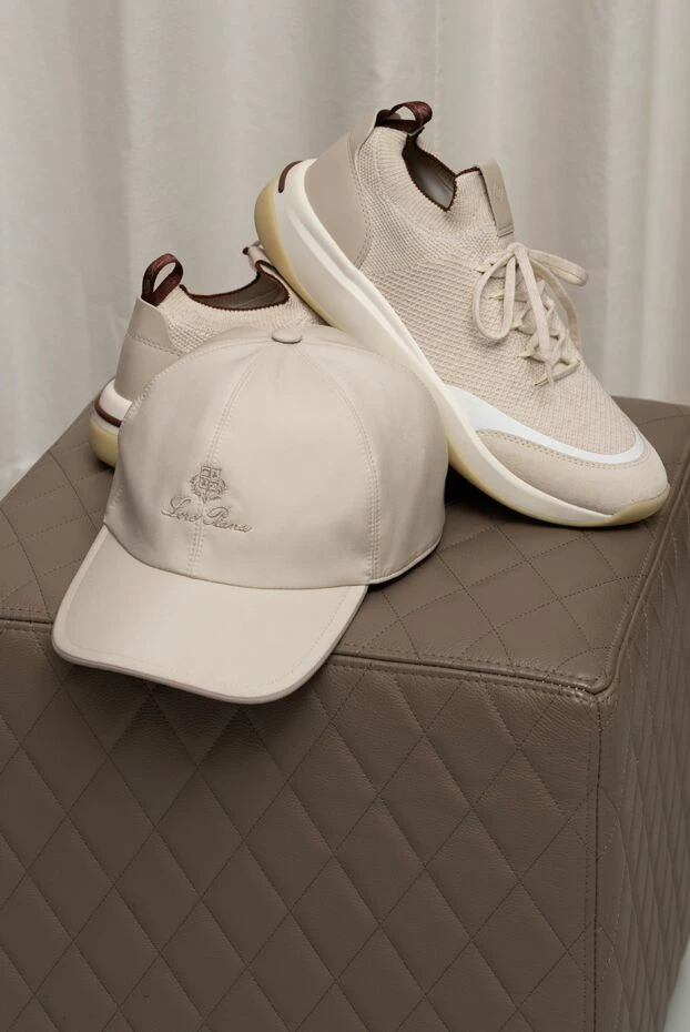 Loro Piana sneakers 410 lp beige wool jersey on ultra-light sole 190503 - photo 2