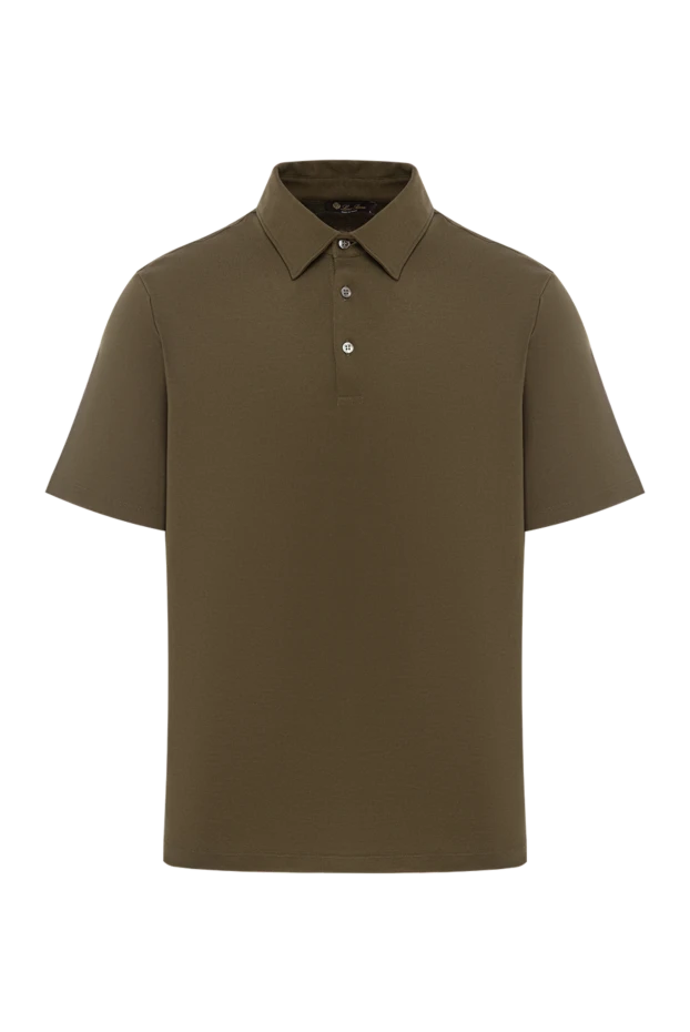 Tremezzo men's green polo shirt made of exquisite interlock knitwear - photo 1