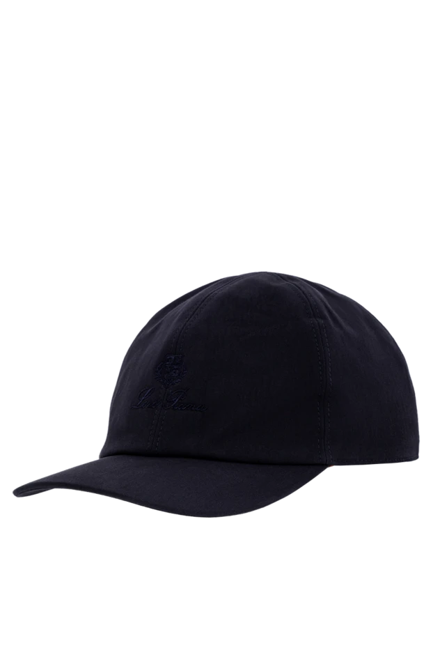 Loro Piana men's blue baseball cap made of cotton gabardine with water-repellent impregnation 190512 - photo 3
