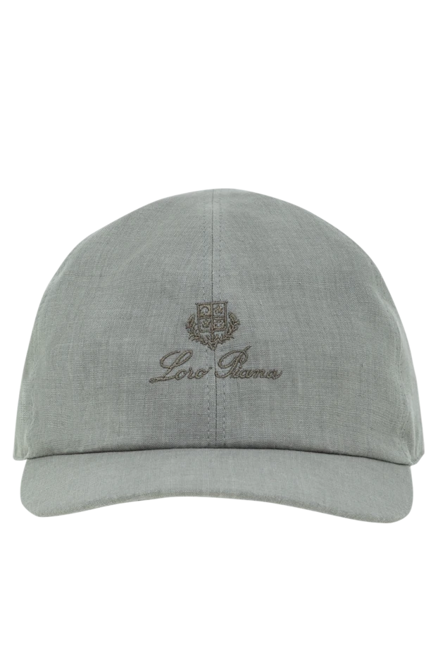 Жұмсақ алоэ верамен өңделген ерлерге арналған сұр зығыр бейсбол қалпағы - фото 1