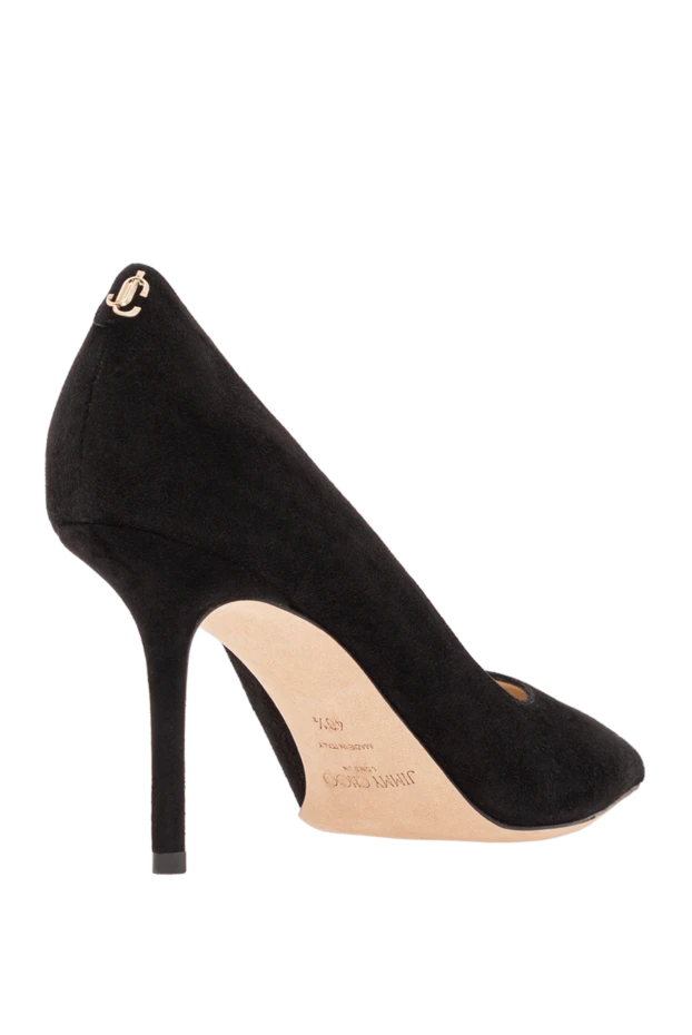 Jimmy Choo черные замшевые туфли love 85 с острым носком женские 190521 - фото 3