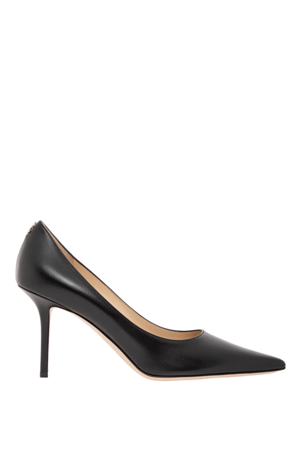 Black Calfskin Shoes with JC Emblem Womens
- photo 1