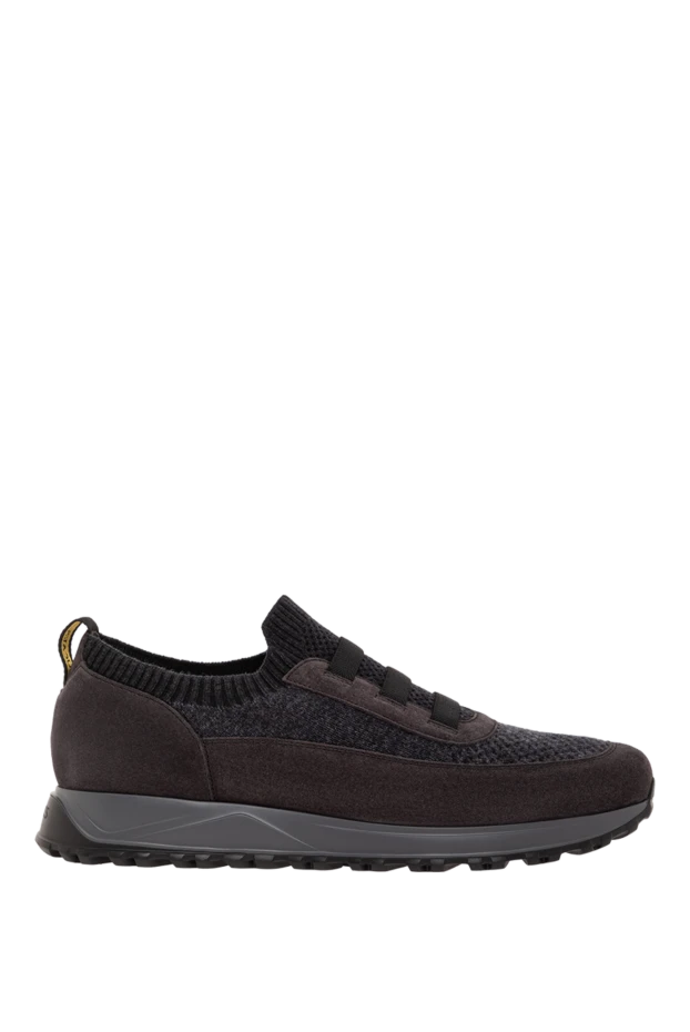 Doucal`s нағыз күдері мен жұмсақ жүннен жасалған сәнді сұр кроссовкалар
190527 - фото 1