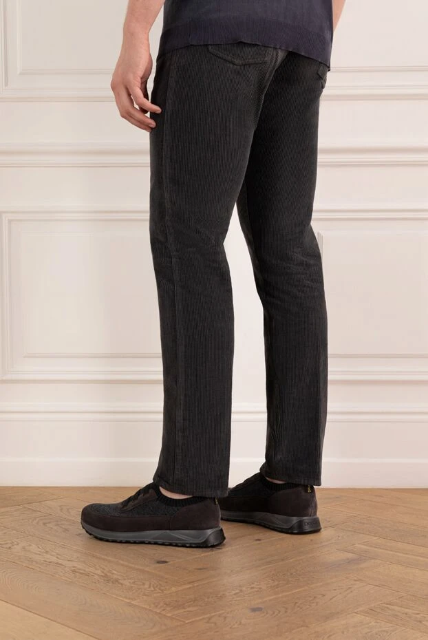 Doucal`s нағыз күдері мен жұмсақ жүннен жасалған сәнді сұр кроссовкалар
190527 - фото 2