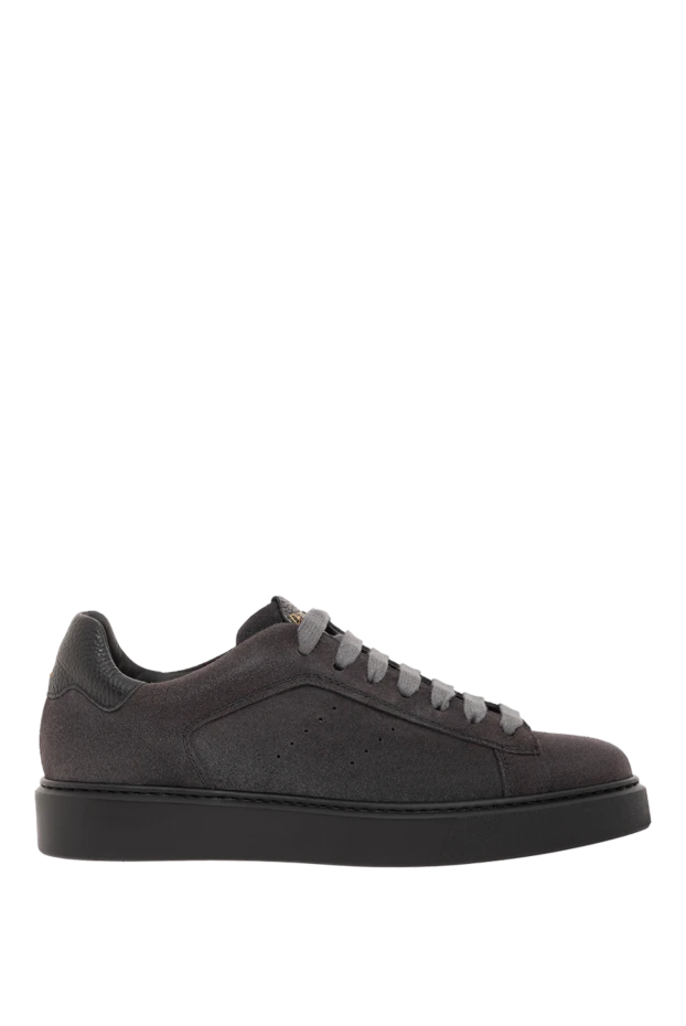 Classic suede sneakers with grey laces - photo 1