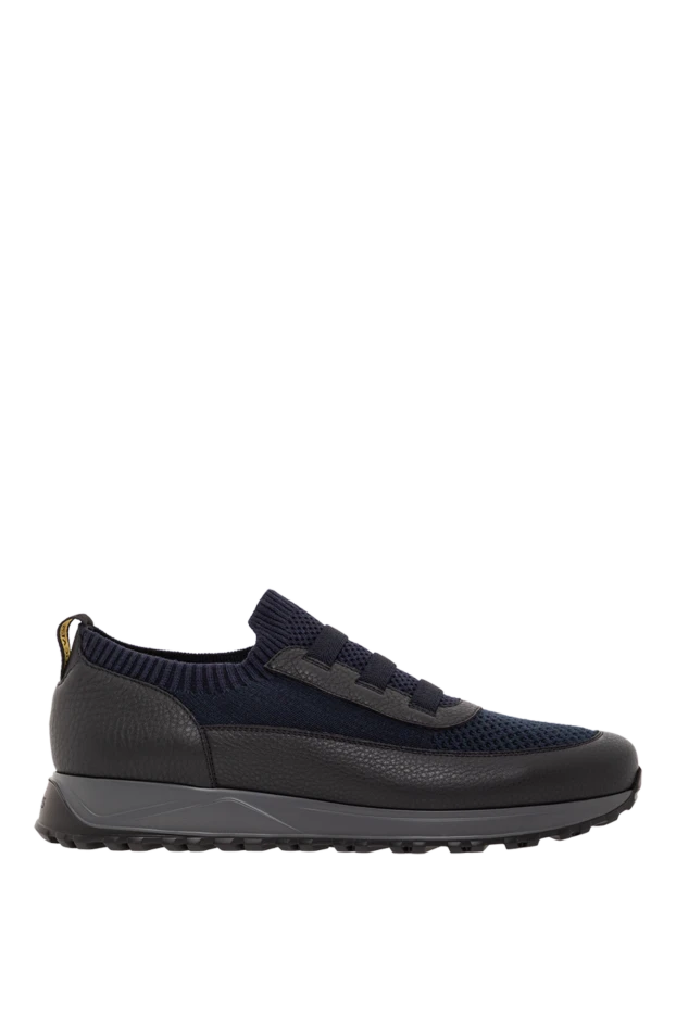 Былғарыдан жасалған және оқшауланған табаны көк түсті жүннен жасалған кроссовкалар
- фото 1