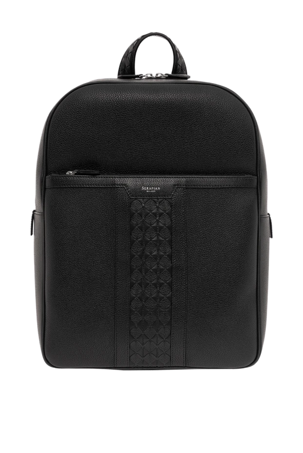Рюкзак Single Zip из черной кожи Cachemire с отделкой Mosaico
- фото 1