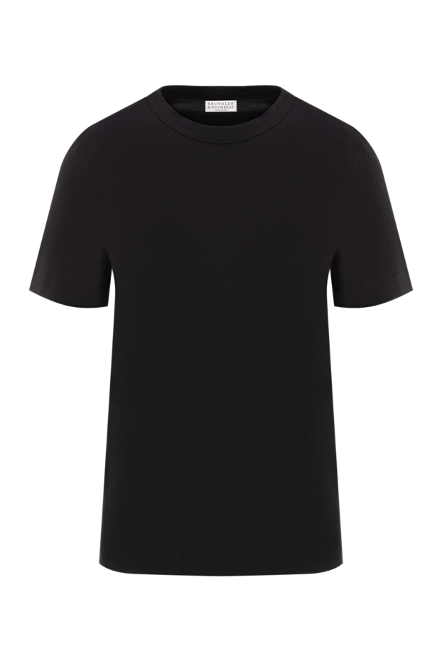 Brunello Cucinelli basic women's cotton t-shirt with short sleeves black
190612 - photo 1