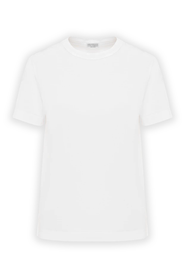 Brunello Cucinelli basic women's cotton t-shirt with short sleeves white
190613 - photo 1