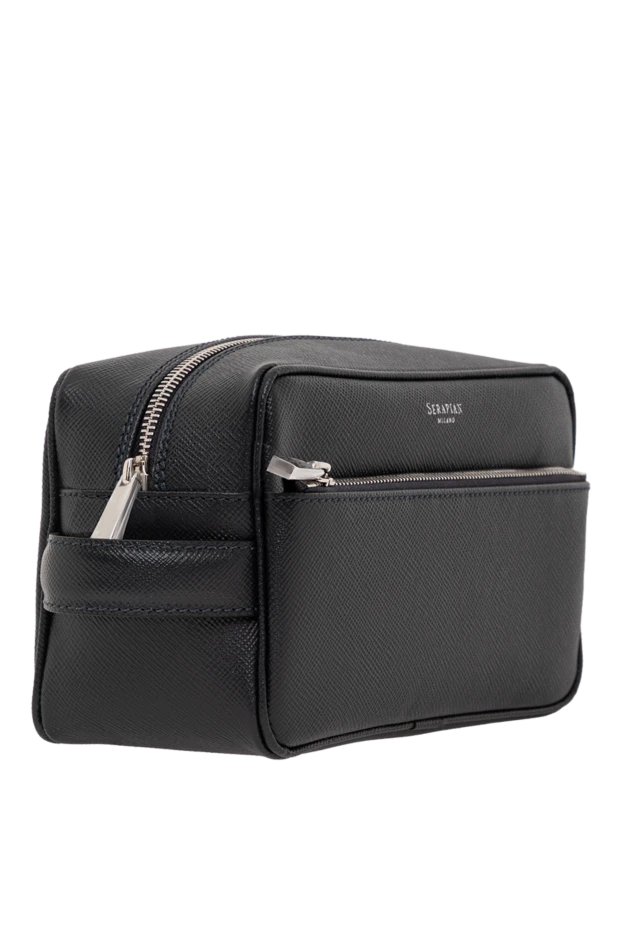 Несессер из канваса с покрытием Black Stepan и кожи Eclipse Black Gange серый - фото 2