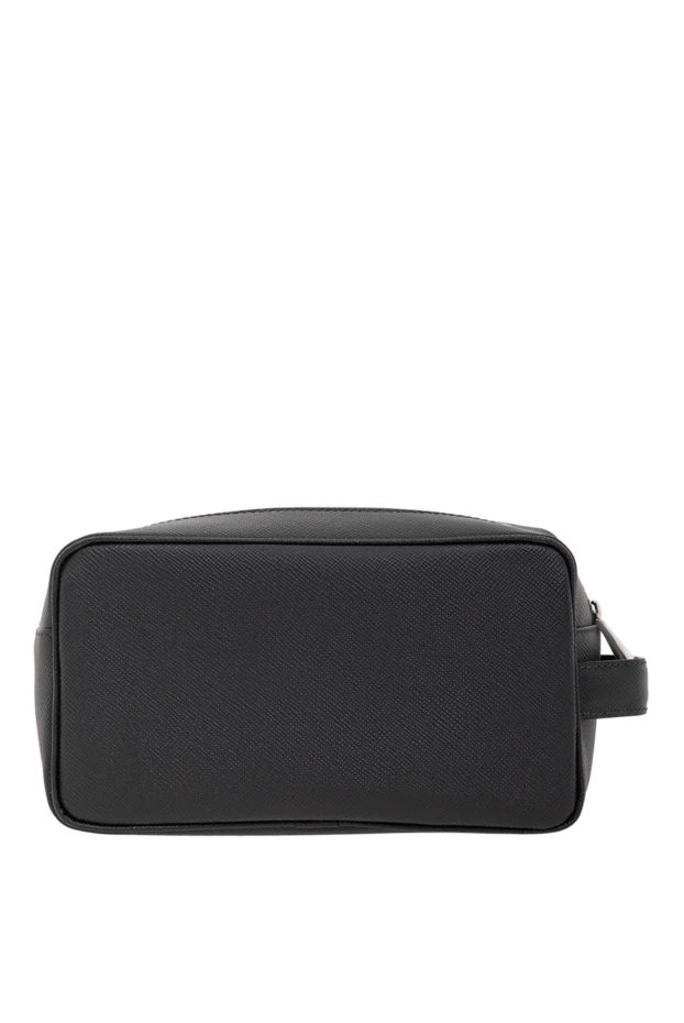 Serapian несессер из канваса с покрытием black stepan и кожи eclipse black gange серый 190656 - фото 3