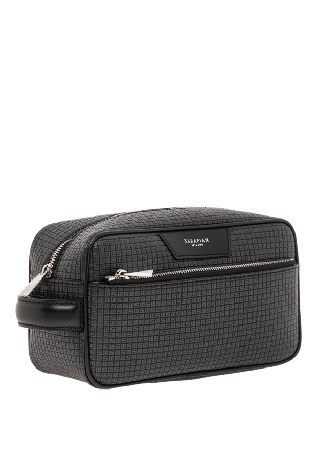 Serapian несессер из синей кожи evoluzione с несколькими отделениями на молнии
 190658 - фото 3