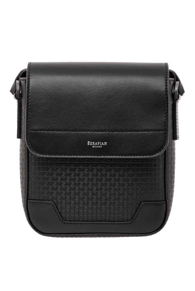 Маленькая сумка-мессенджер с клапаном из ткани Stepan синего цвета - фото 1